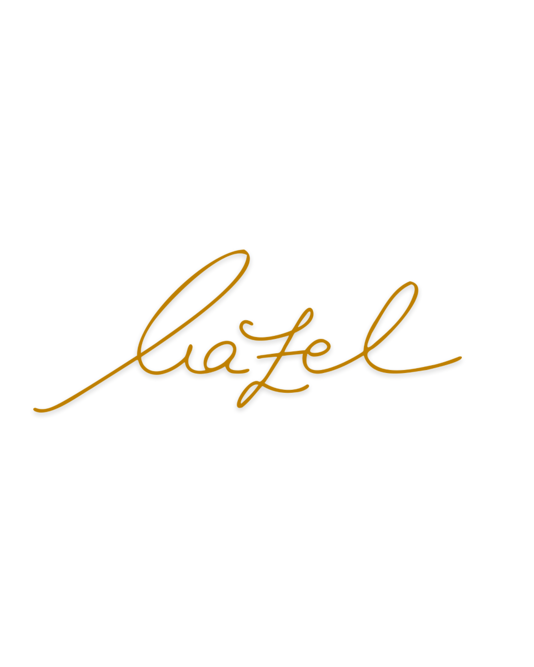Hazel — handgeschriebene Signatur